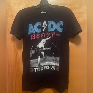 ACDC Tokyo 1981 Japan tour reproduction shirt